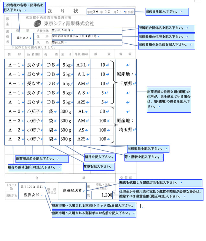 送り状